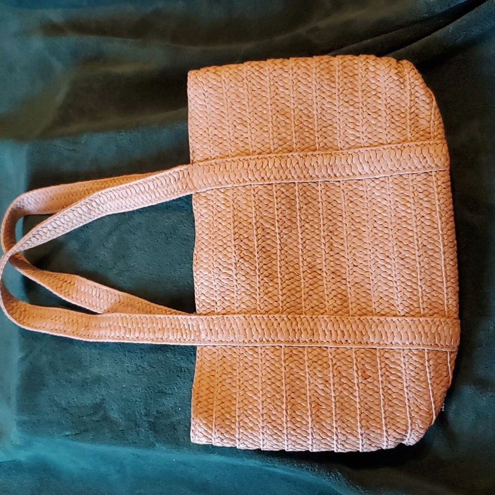 Draper James Everyday Straw Bag Tote, Like New, Fabric Lined.